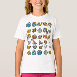 Winzige Pflanzen in Töpfen & Vögel T-Shirt