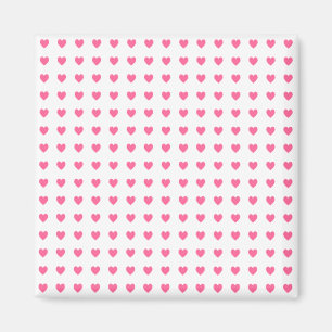 Winzige rosa Herzen Magnet