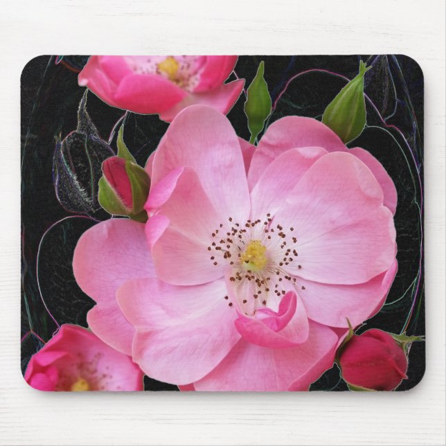 winzige Rosebude Mousepad (Vorne)