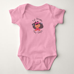 Winzige Schritte Giraffe Babykleidung Geschenk zur Baby Strampler