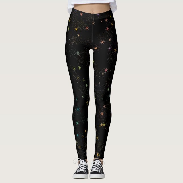 Winzige Sterne Leggings (Vorderseite)