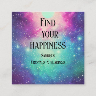 Winzige Sterne nebula galaxy nah Quadratische Visitenkarte