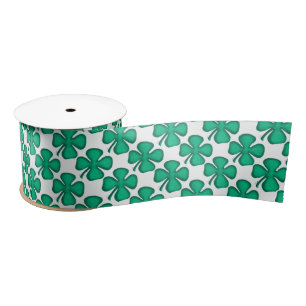 Winzige Vierleaf Clovers Band-Löffel Satinband