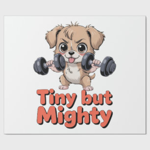 Winziger aber mächtiger Welpe Geschenkpapier