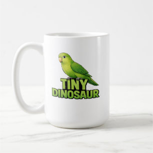 Winziger Dinosaurier-Sperlingspapagei Kaffeetasse