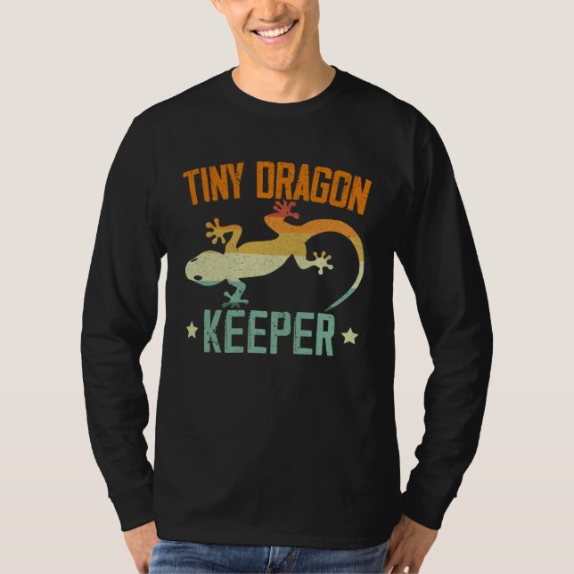 Winziger Drachenpfleger Reptil Leopard Gecko  Eide T-Shirt (Vorderseite)