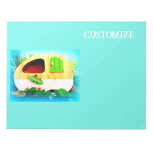 Winziger Haus-Zigeunerwagen Notizblock