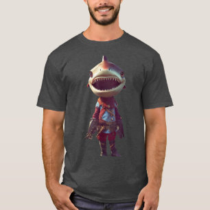 Winziger Niedlicher und bezaubernder Hai Herbst An T-Shirt