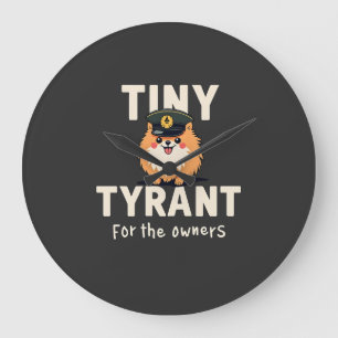 Winziger Tyrann Große Wanduhr