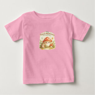 Winziger Waldpilz Baby-Shirt Süße Waldlandschaft Baby T-shirt