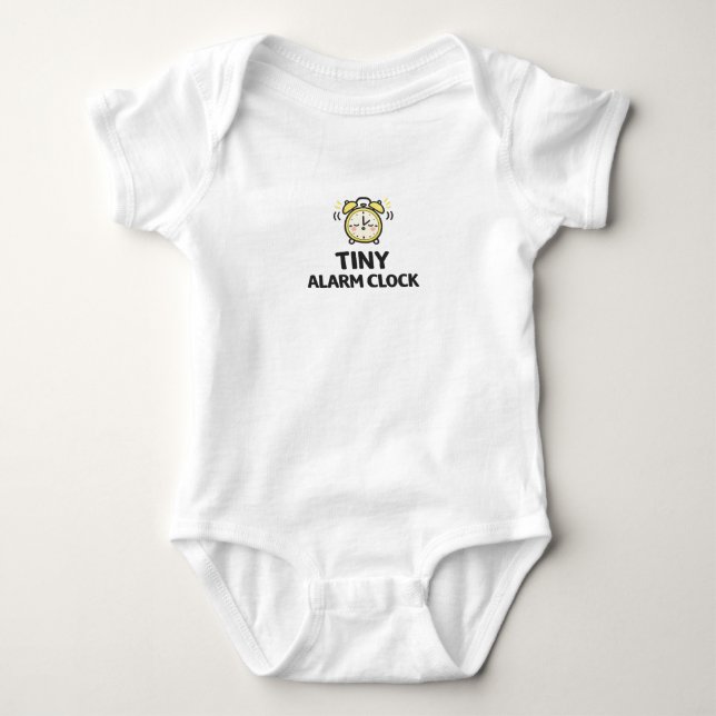 Winziger Wecker Baby Bodysuit Strampler (Vorderseite)