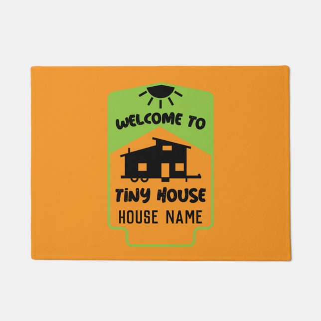 Winziges Haus lebt - winzige Zuhause Doormat Fußmatte (Vorderseite)