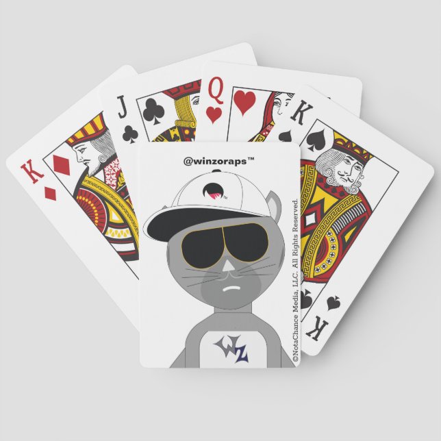 Winzo Rap Cool Cat Playing Cards Spielkarten (Rückseite)