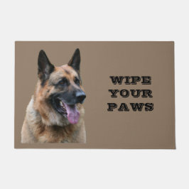 WIPE DEINE PAWS, deutscher Schäferhund-Spaß, Fußmatte