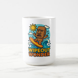 Wipeout Moai Chibi Surf Versagt Kaffeetasse