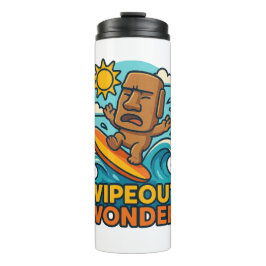 Wipeout Moai Chibi Surf Versagt Thermosbecher