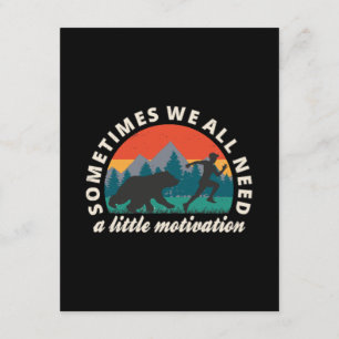 Wir alle brauchen ein bisschen Motivation Spaß Begleitkarte