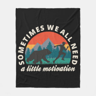 Wir alle brauchen ein bisschen Motivation Spaß Fleecedecke