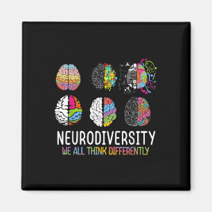 Wir alle denken anders an das Shirt der Neurovielf Magnet