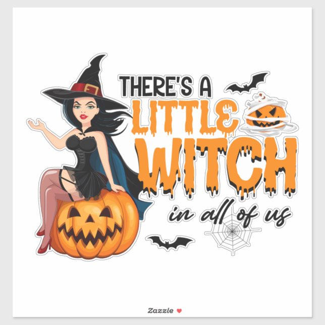 Wir alle haben eine kleine Hexe Aufkleber (Blatt)
