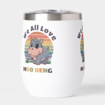 Wir alle Liebe Moo Deng Niedlich Baby Hippo - Funn