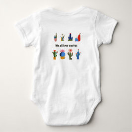 Wir alle lieben Kaktus Baby Strampler