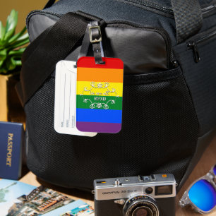 Wir alle sind der Monat mit dem LGBTQ Gepäckanhänger