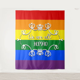 Wir alle sind der Monat mit dem LGBTQ Wandteppich