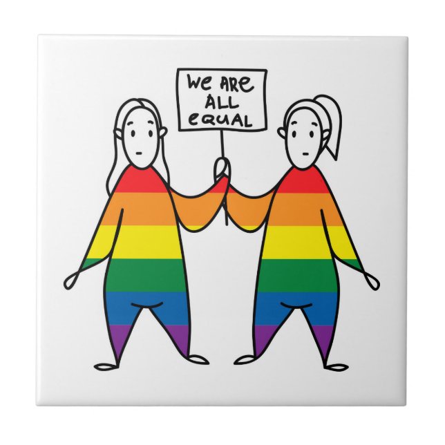 Wir alle sind gleich fliese (Vorderseite)