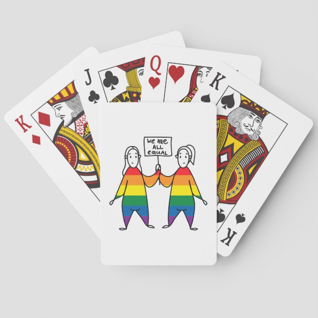 Wir alle sind gleich spielkarten (Rückseite)