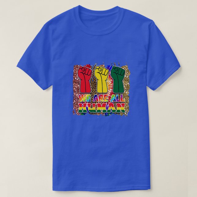 wir alle sind Menschen T-Shirt (Design vorne)