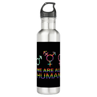 Wir alle sind Symbole für das menschliche Geschlec Edelstahlflasche