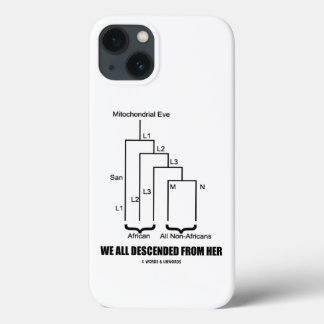 Wir alle sind von ihrem mitochondrialen Eva abgest Case-Mate iPhone Hülle
