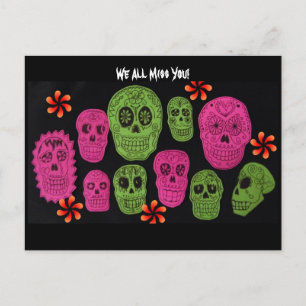 Wir alle vermissen dich! postkarte