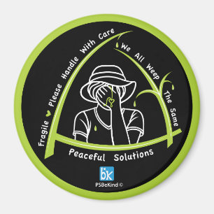 Wir alle weinen das gleiche 1_3" Round Magnet