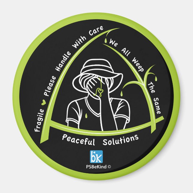 Wir alle weinen das gleiche 1_3" Round Magnet (Vorne)