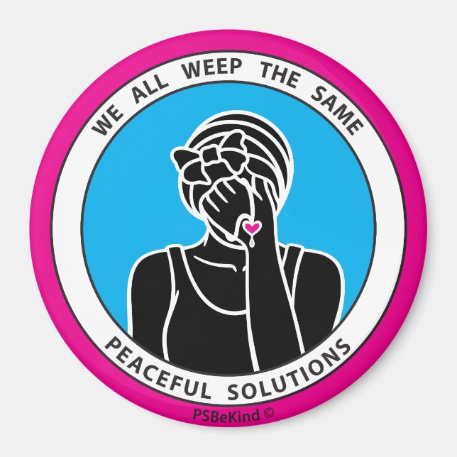 Wir alle weinen das gleiche 2 Pink_3" Magnet (Vorne)