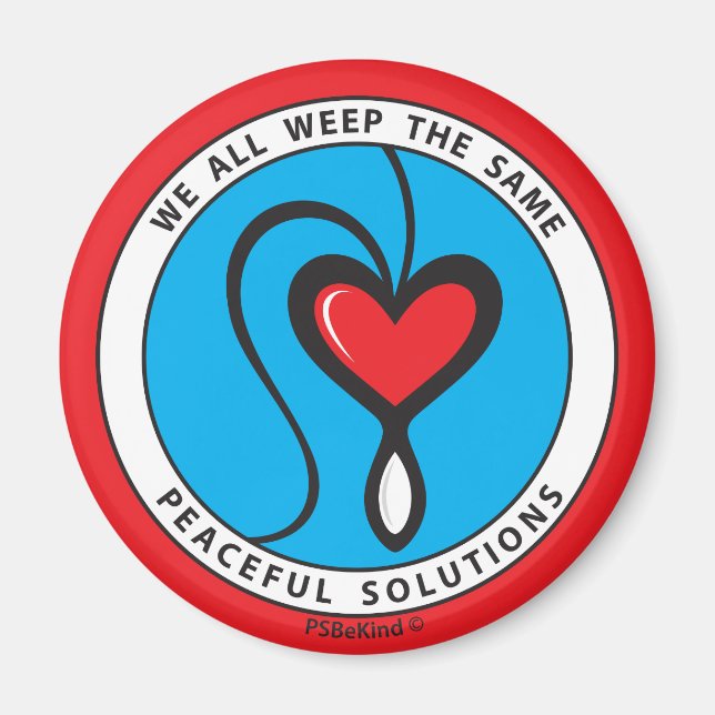 Wir alle weinen das gleiche 2_Round Magnet 2.25" (Vorne)