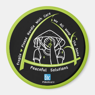 Wir alle weinen das gleiche 4_3" Round Magnet