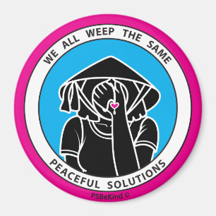 Wir alle weinen das gleiche 4 Pink_3" Magnet