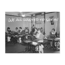 Wir alle Wollte zu Say Hi!Postkarte