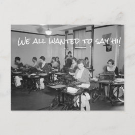 Wir alle Wollte zu Say Hi!Postkarte Postkarte