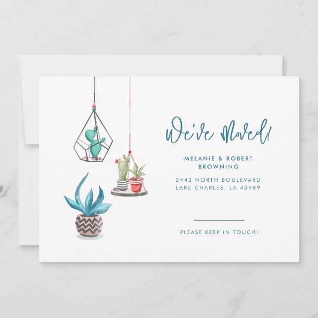 Wir änderten die Adressenchic-Individualität Ankündigung (Vorderseite)