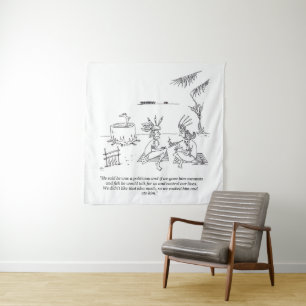 Wir aßen ihm Tapeten Wandteppich