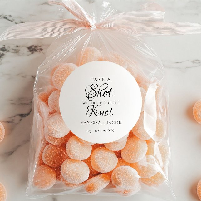 Wir band den Knoten so machen einen Schuss Gastges Runder Aufkleber (Von Creator hochgeladen)