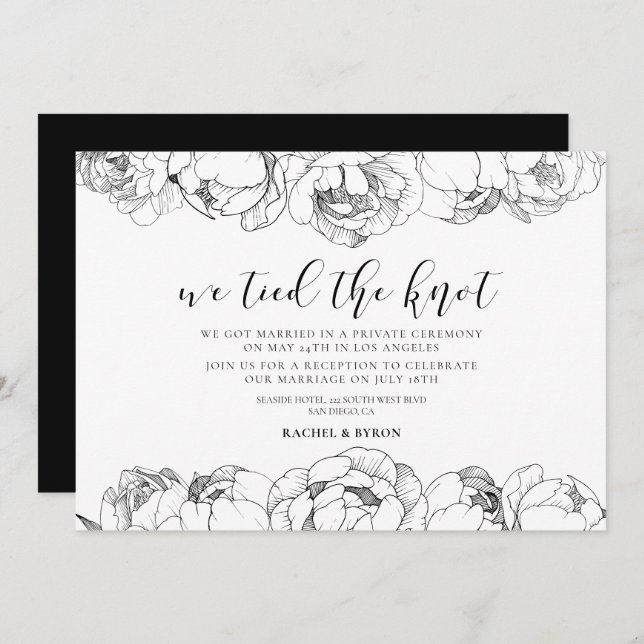 Wir banden die Ankündigung der "Knoten Elegant"-Be (Vorne/Hinten)