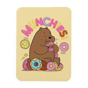 Wir Bare Bars - Grizz Donut Munchies! Magnet