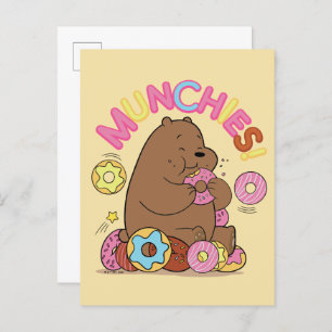 Wir Bare Bars - Grizz Donut Munchies! Postkarte
