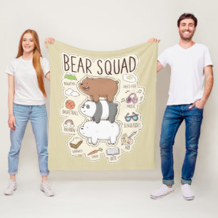 Wir Bare Bears - Bärenquad Journal Graphic Fleecedecke