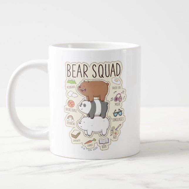 Wir Bare Bears - Bärenquad Journal Graphic Jumbo-Tasse (Links)